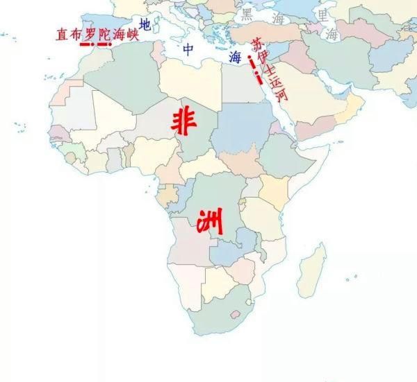 地图看世界同一块大陆为何分为亚洲和欧洲及七大洲的分界线