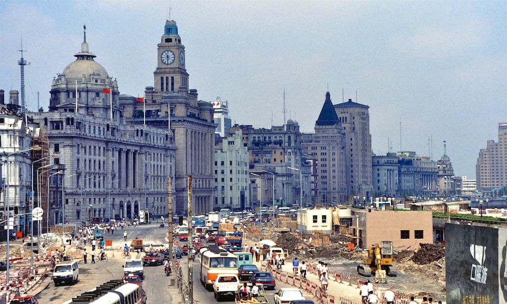 90年代上海老照片:图5酒吧里的陪酒女郎,图9还未建成的东方明珠_高清