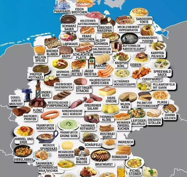 世界美食地图意大利的披萨法国的红酒中国的它还有