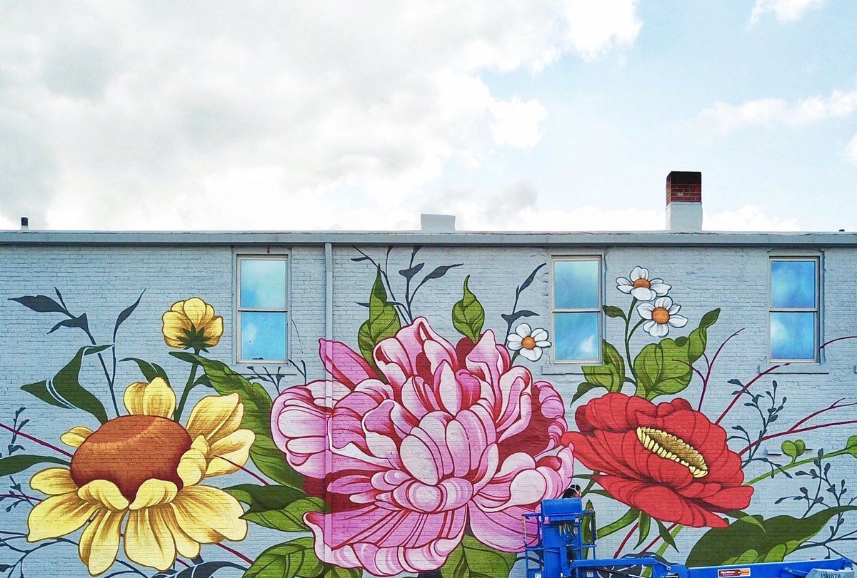 艺术家在纽约完成最大室外壁画,借鉴中国传统绘画技法