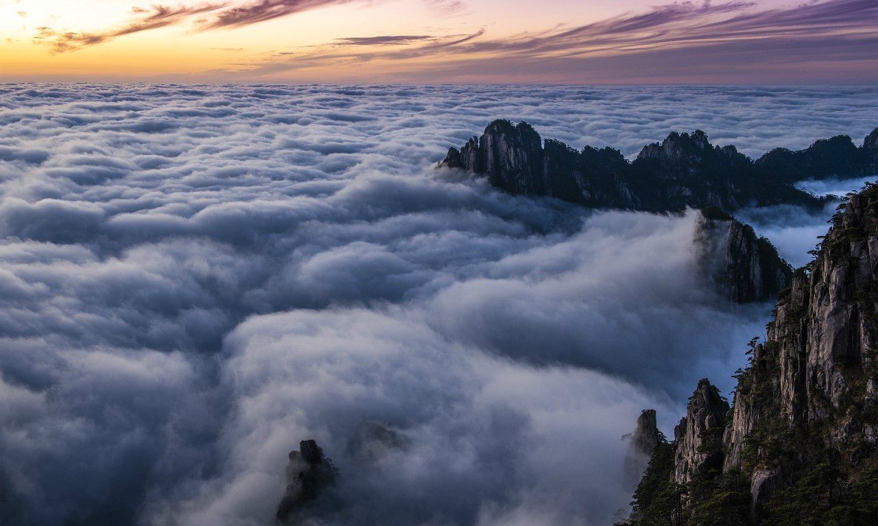 黄山“瀑布流云”景观|流云|瀑布|黄山_新浪新闻