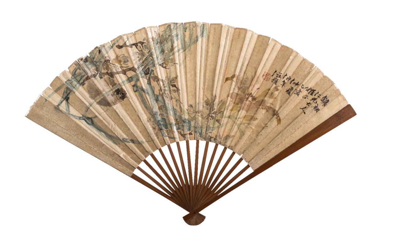 杭州工艺美术博物馆 馆藏明清时期扇子 扇袋 让人长见识了