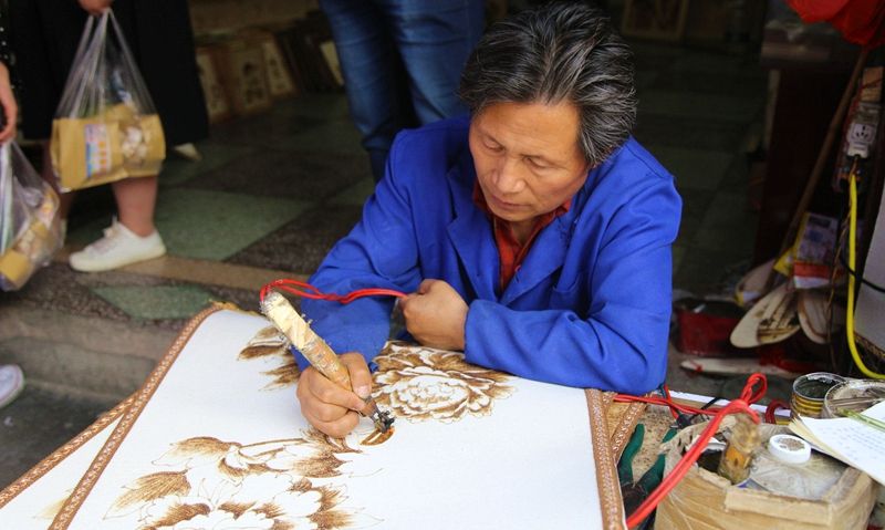 非物质文化遗产的洛阳火烧画不看不知道一看满奇妙