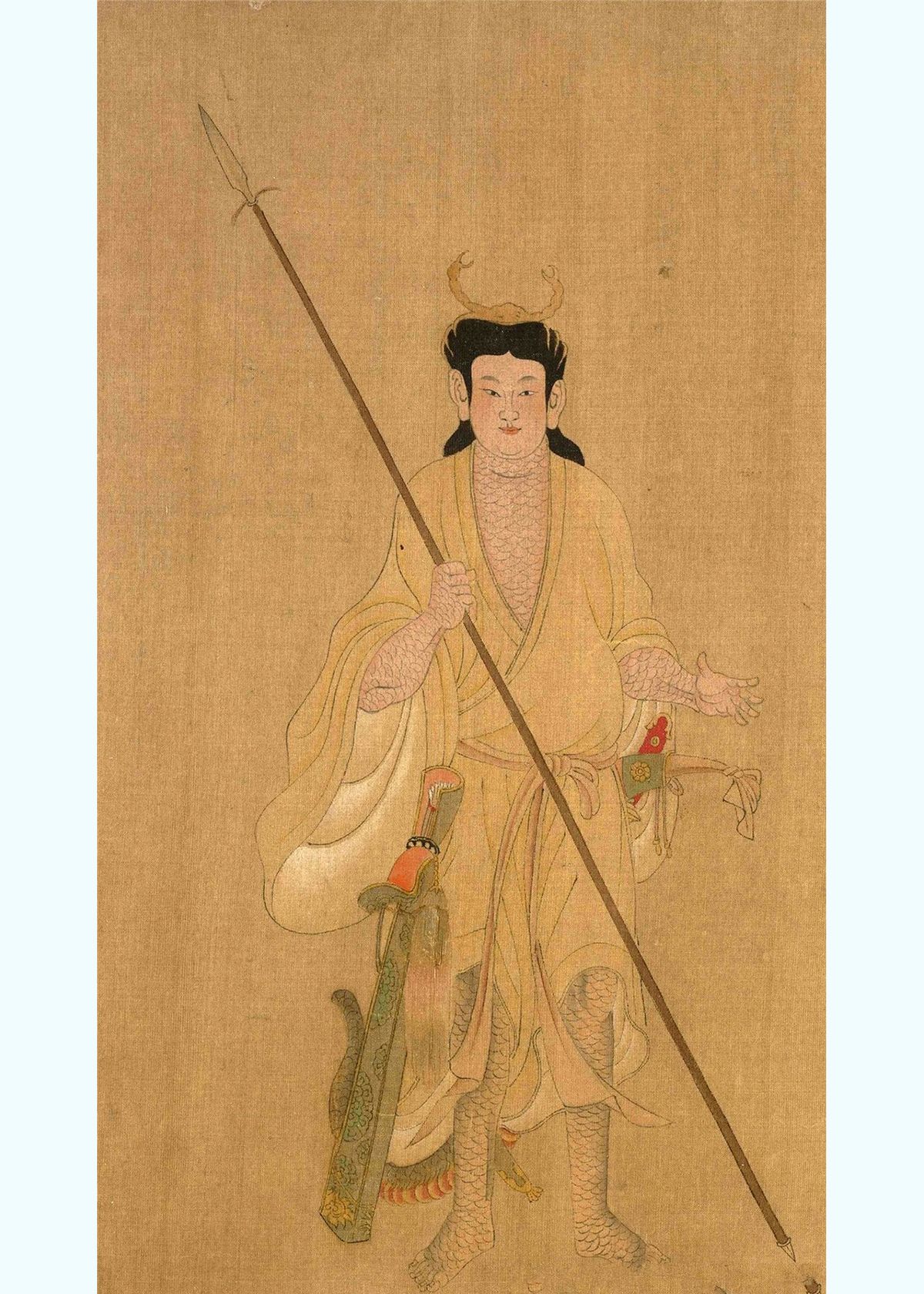 画家四祖之一--张僧繇(yóu)画作欣赏及逸闻轶事|陆坚|张僧繇|局部