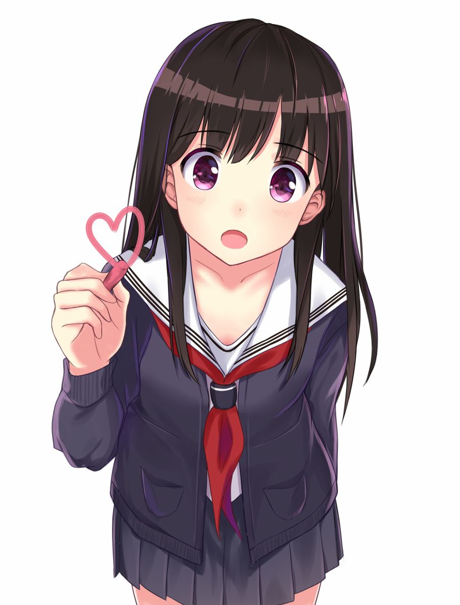 人物板绘日系清纯女生画风超级可爱