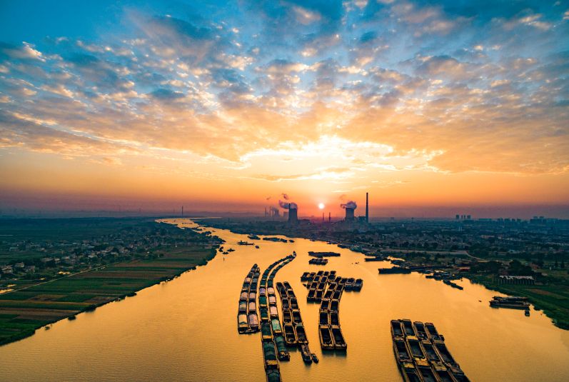 安徽淮南,淮河夕照!_高清图集_新浪网