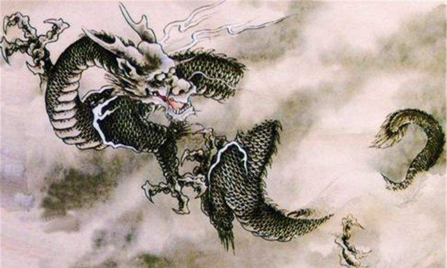 龙是中国信奉的神物古画中的龙被刻画的栩栩如生