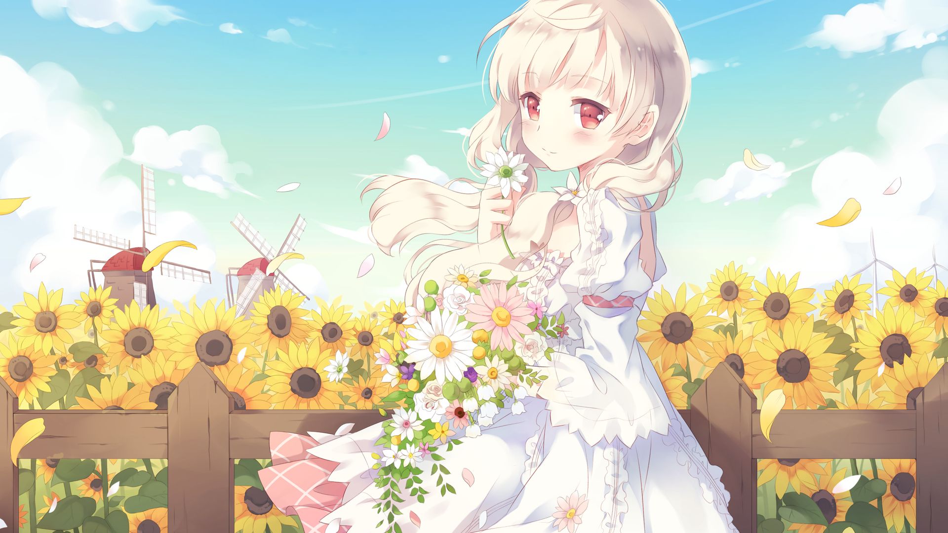 二次元壁纸欣赏可爱的花样少女