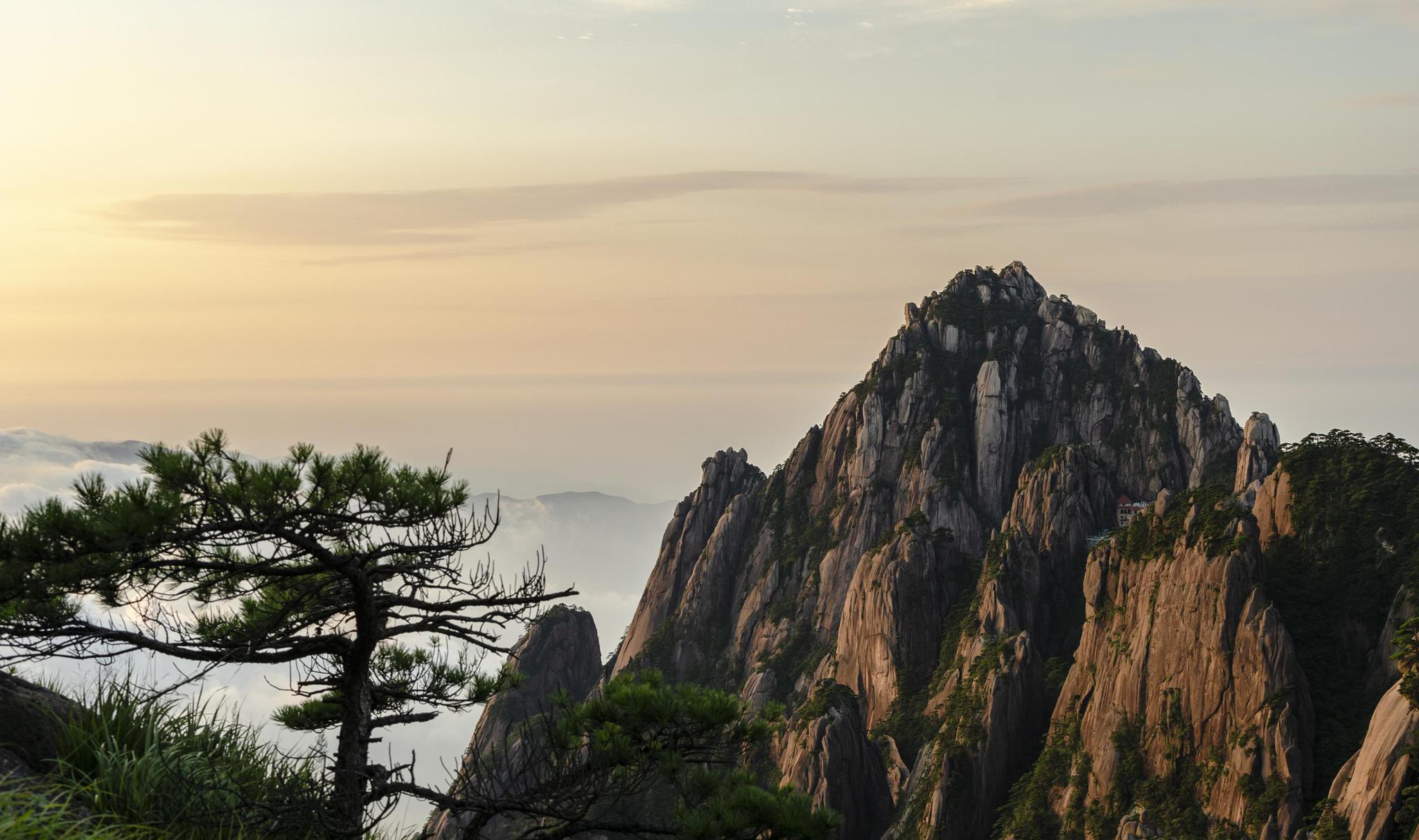 黄山日出云海美轮美奂