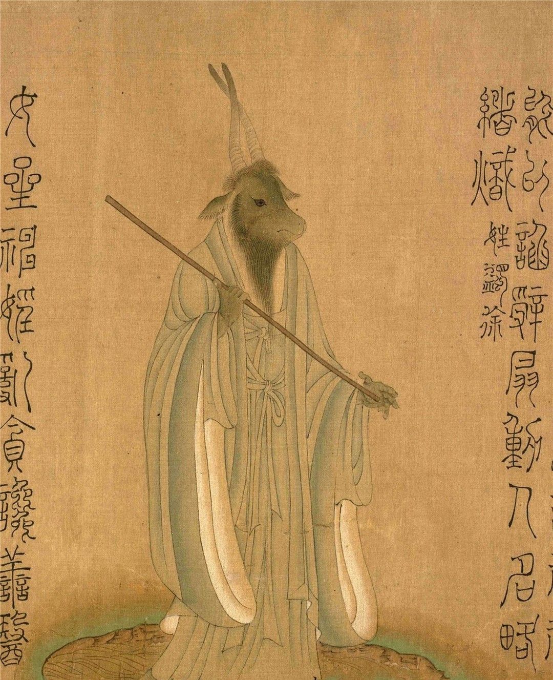 画家四祖之一--张僧繇(yóu)画作欣赏及逸闻轶事|陆坚|张僧繇|局部