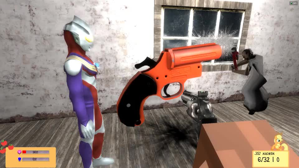 gmod迪迦奥特曼拿信号枪让老奶奶跳舞