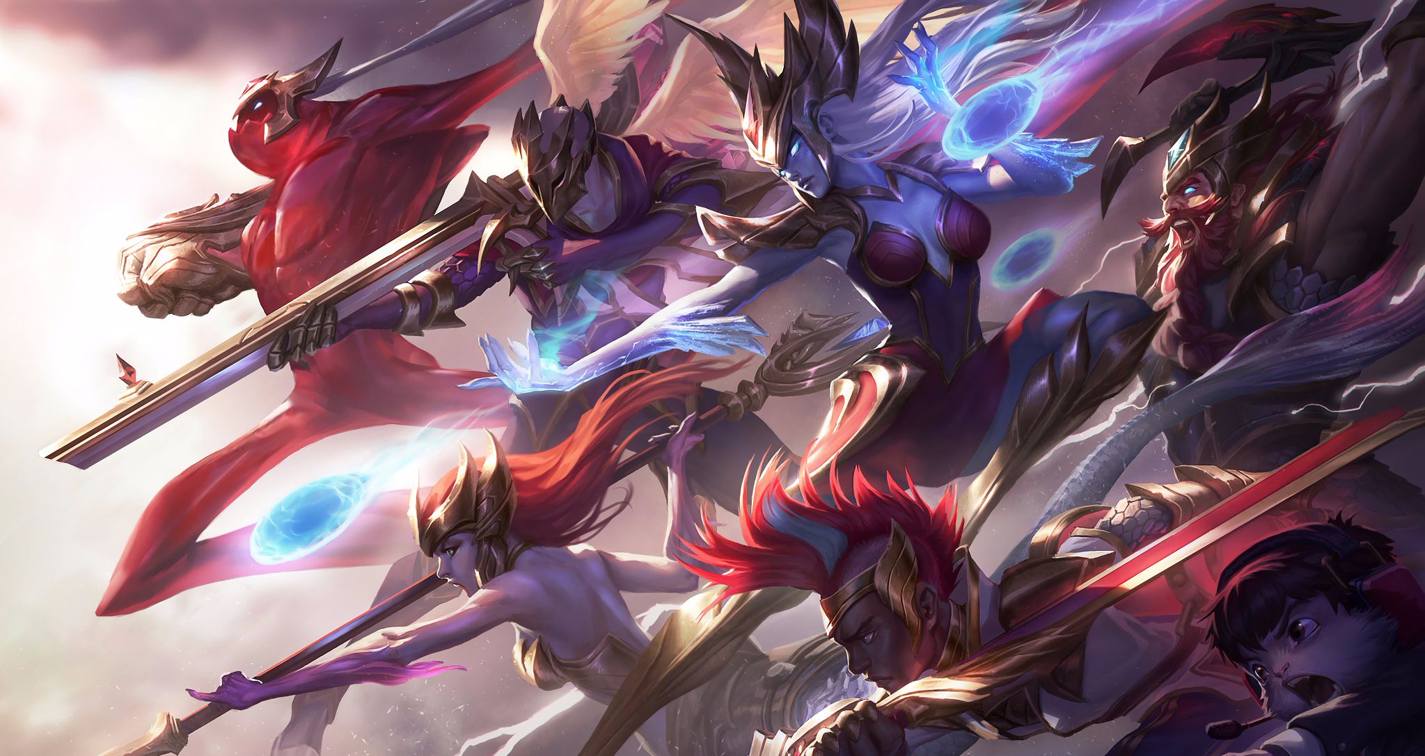 英雄联盟 s1-s8历代冠军皮肤合集高清原图