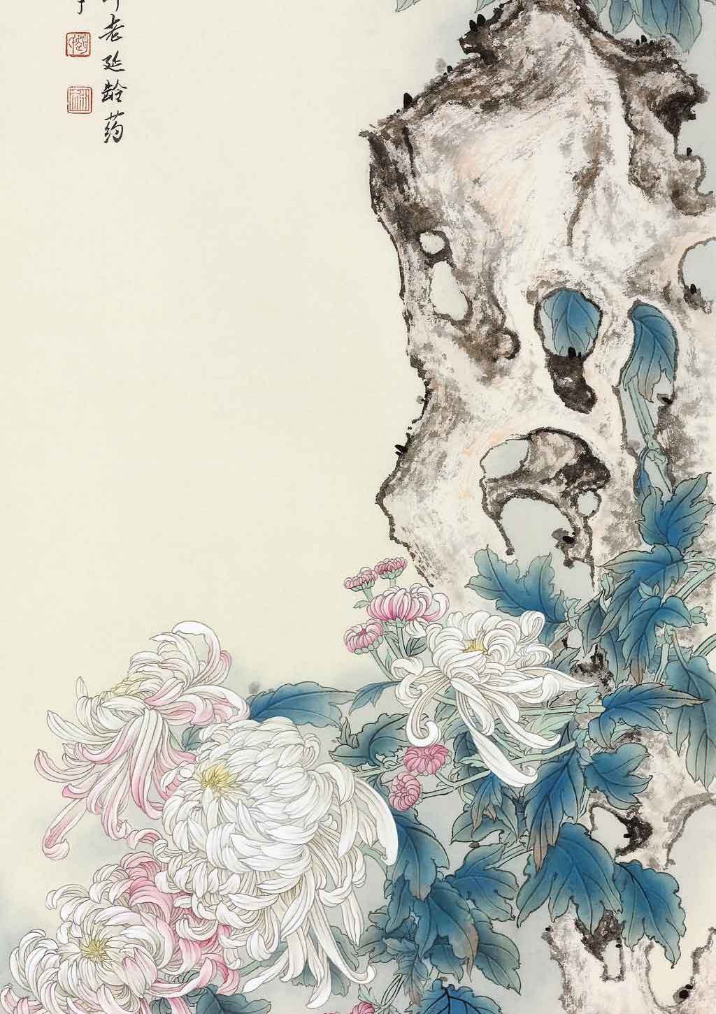 工笔画家赵永夫用笔精湛清新脱俗