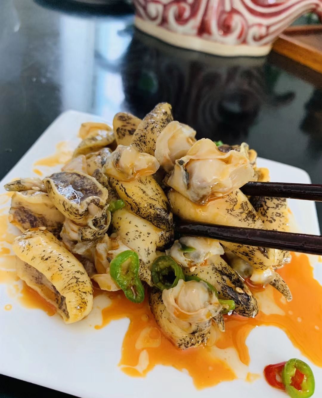 香辣美味的鲍螺肉