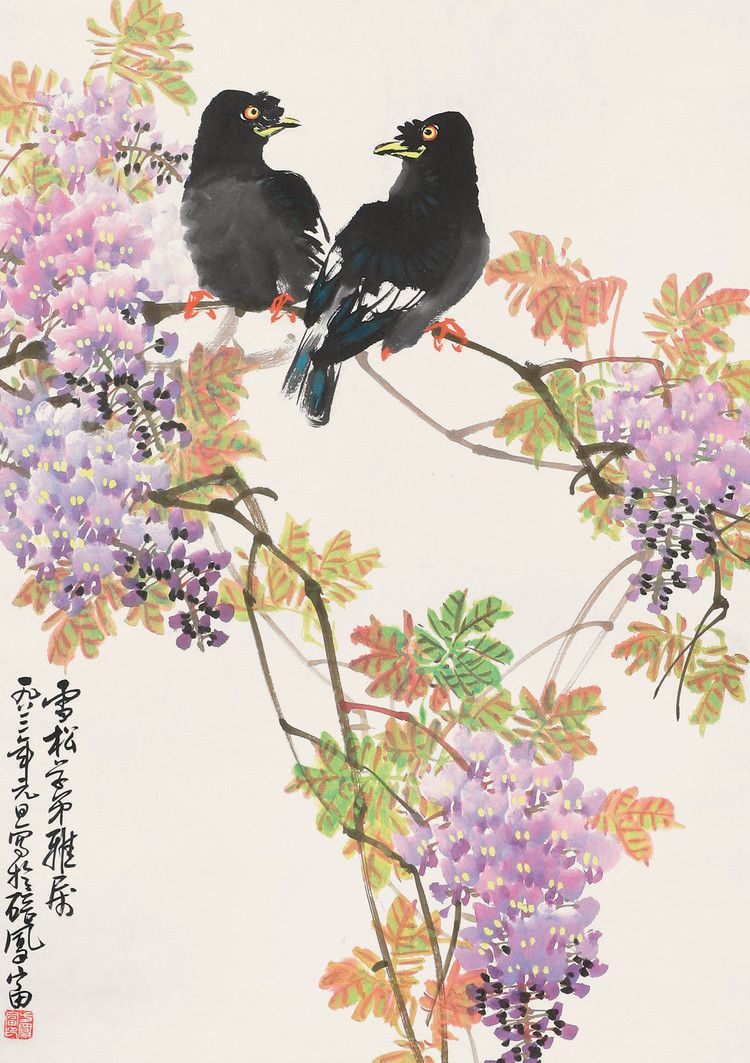 擅画葡萄、花鸟，国画名家方凤富作品欣赏|方凤富|国画|名家_新浪新闻