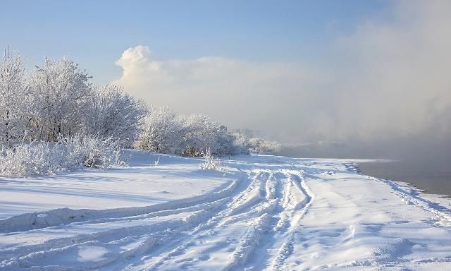 来我们东北一定要穿厚点,而且必须要看这美丽的雪景哦!