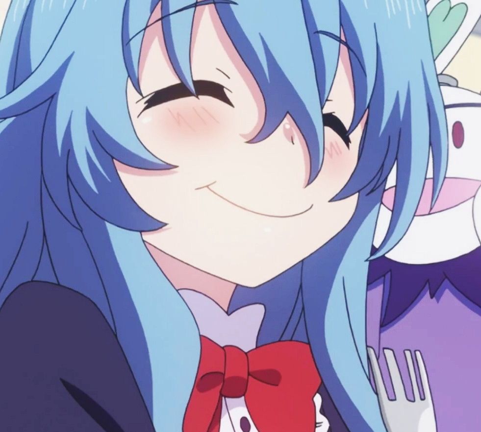 萌系动漫头像和五河士道一起约会吃饭的四糸乃