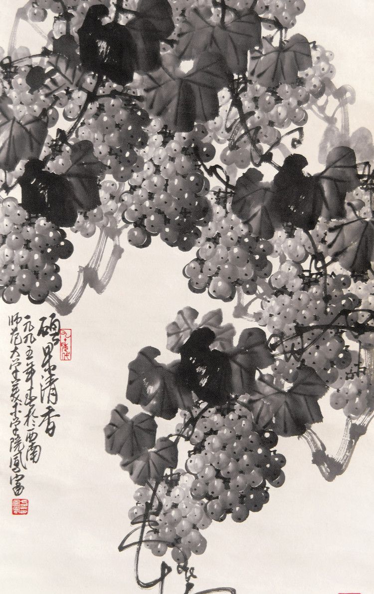 擅画葡萄,花鸟,国画名家方凤富作品欣赏