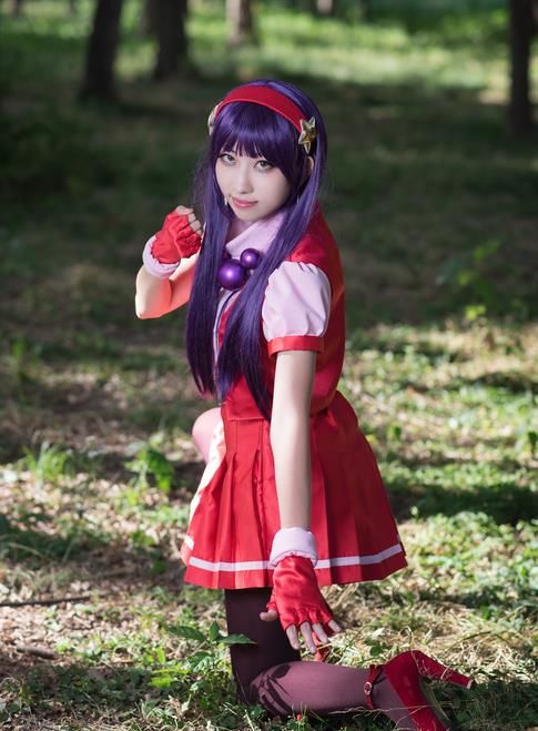 拳皇cosplay来一波网友扇子赶紧拿开挡住不知火舞啦