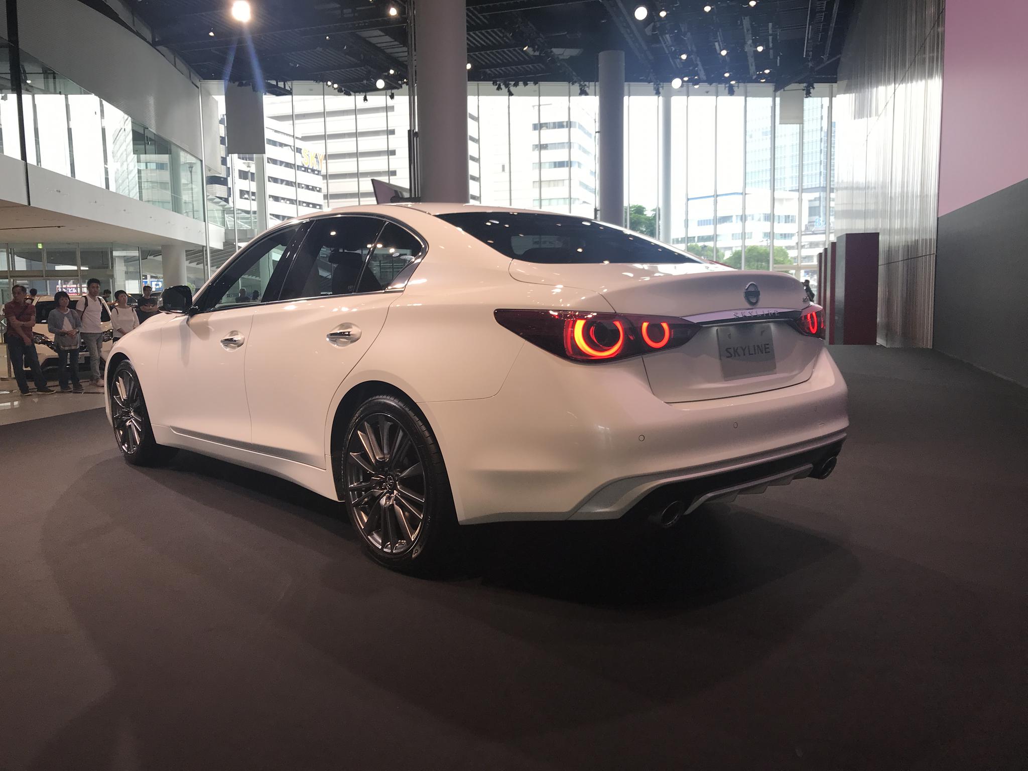 实拍 日产新款skyline将于9月上市