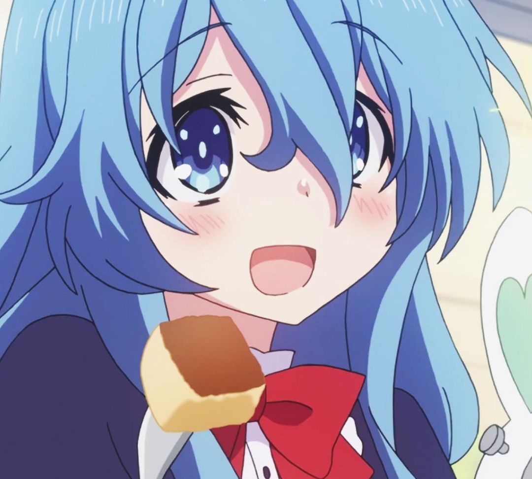 萌系动漫头像和五河士道一起约会吃饭的四糸乃