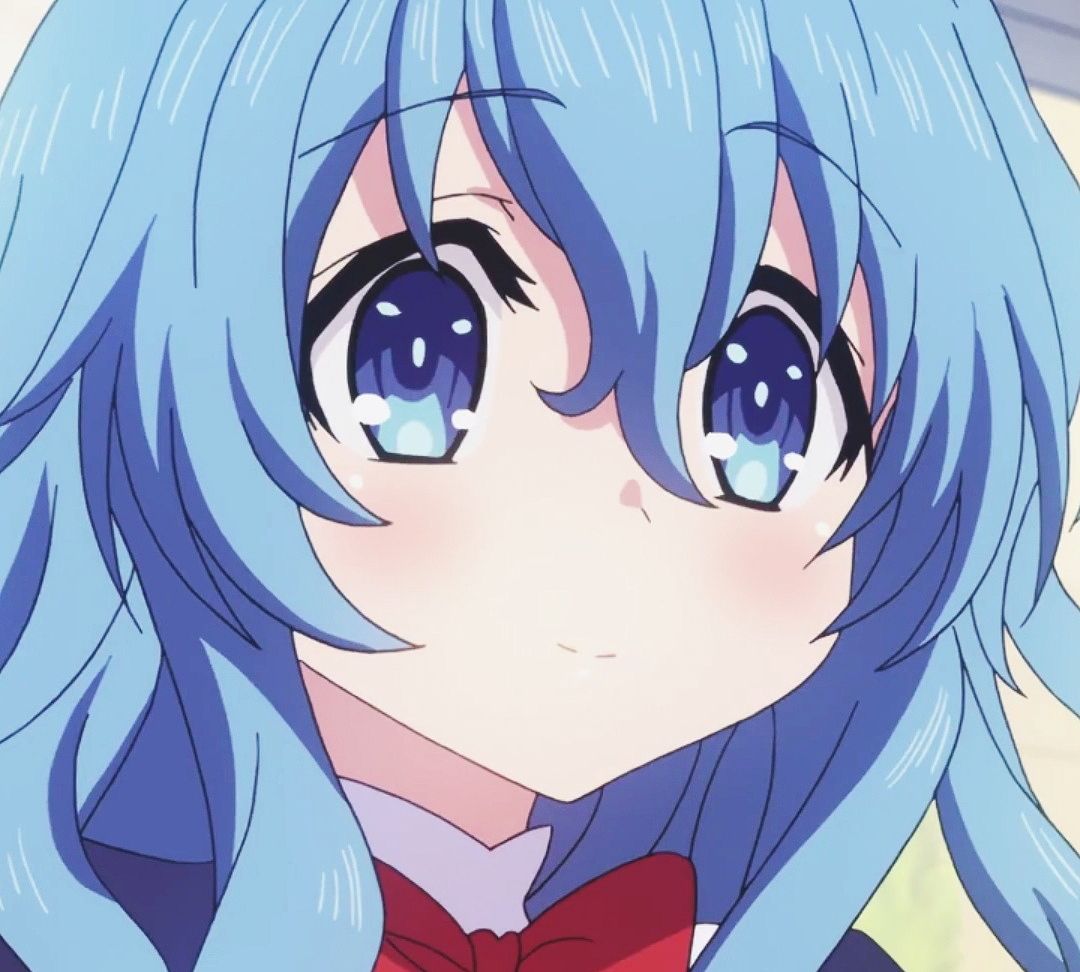 萌系动漫头像和五河士道一起约会吃饭的四糸乃