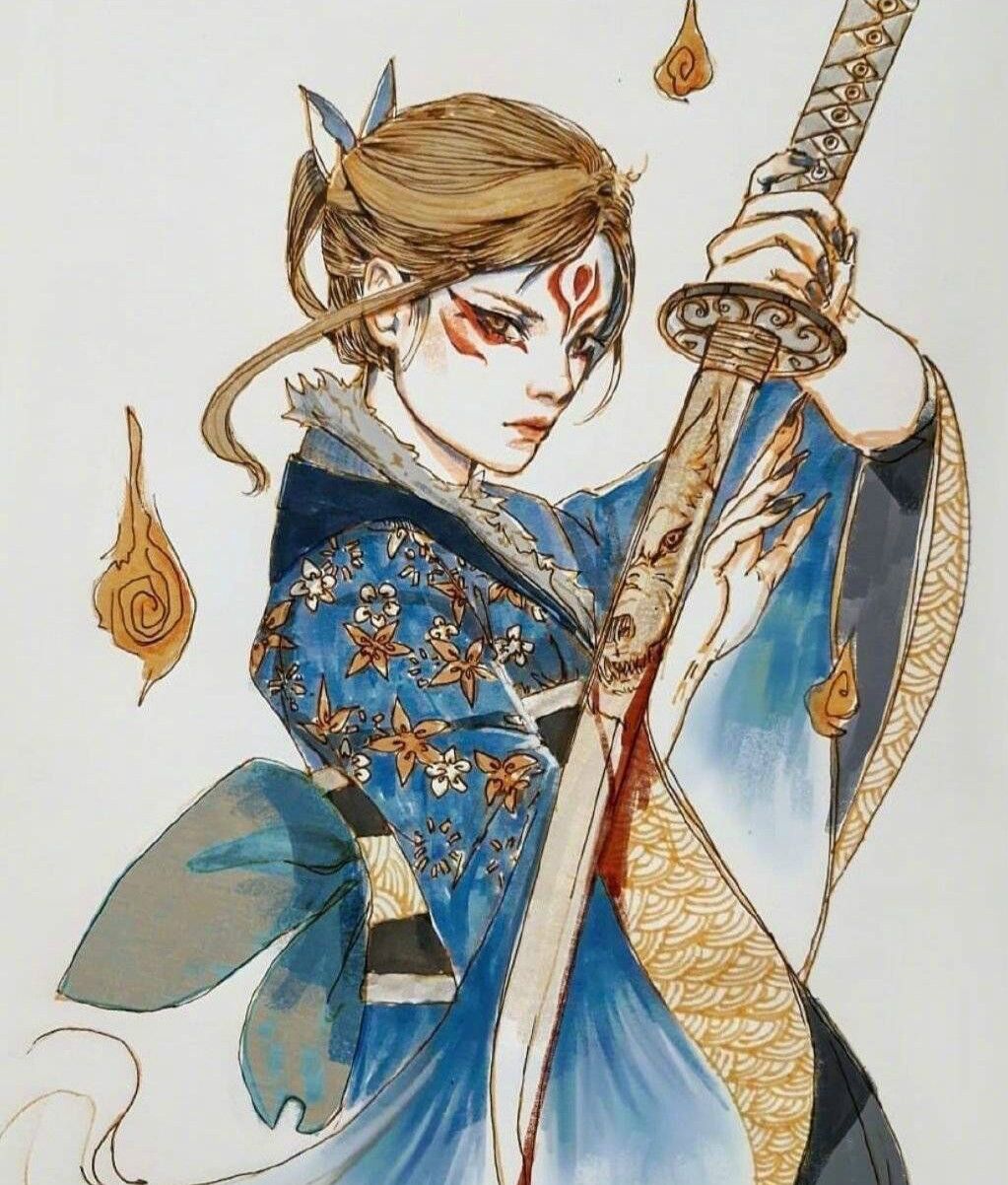 动漫人物绘画,人物造型细节精致生动,画风超酷