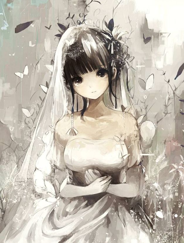 动漫婚纱壁纸分享当春天来临