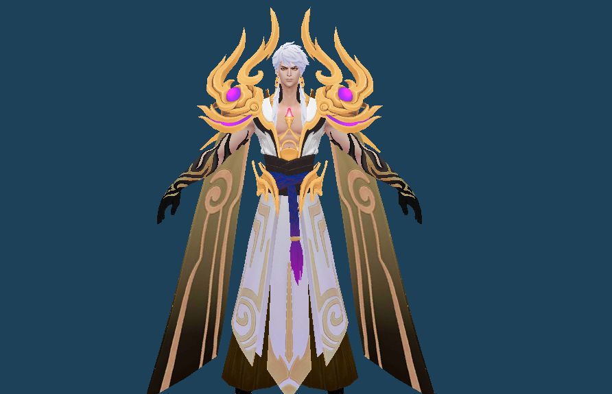 王者荣耀嬴政新皮肤白昼王子建模预览简直帅的一塌糊涂