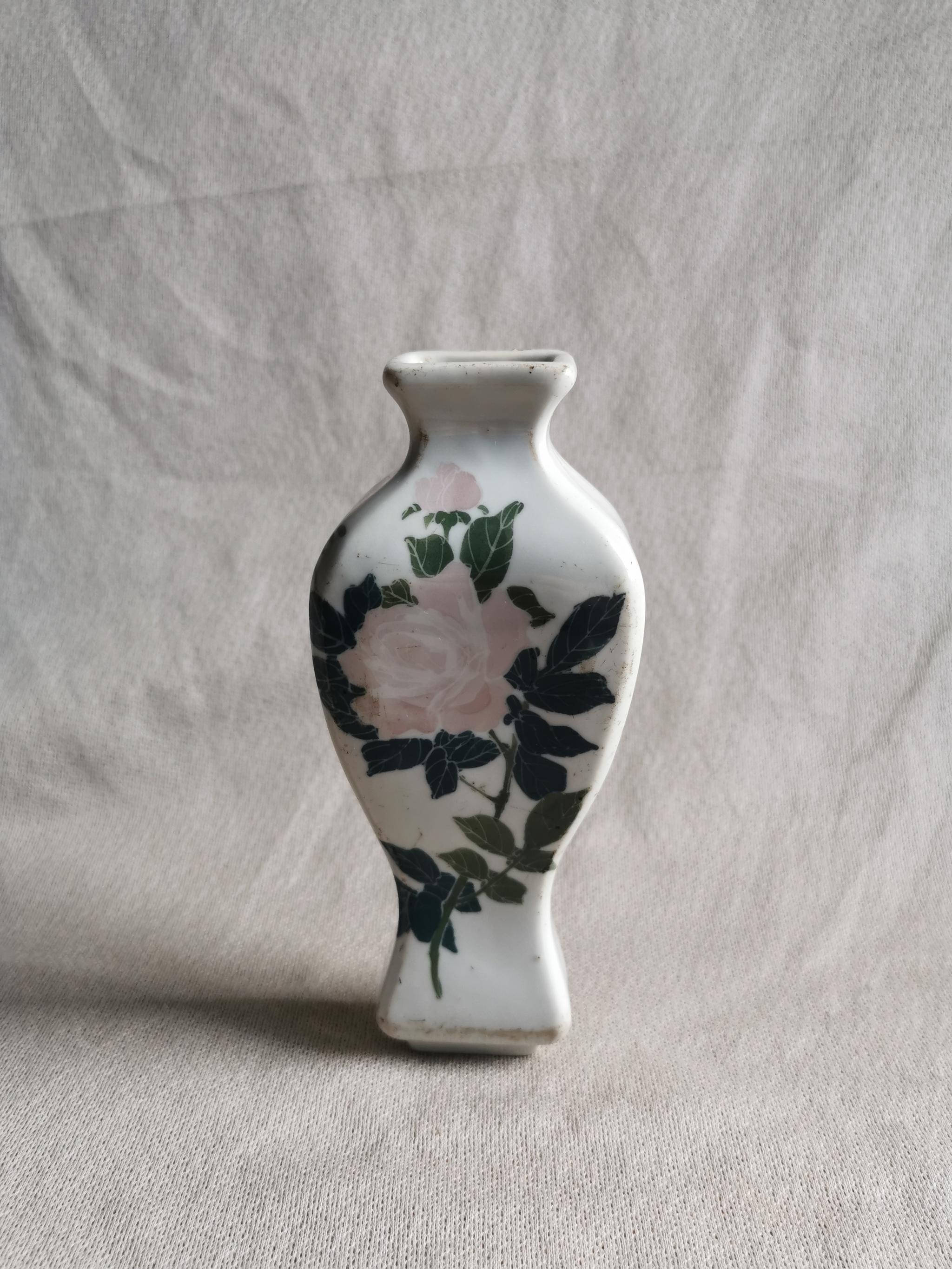 晚清湖南醴陵窑釉下五彩壁瓶