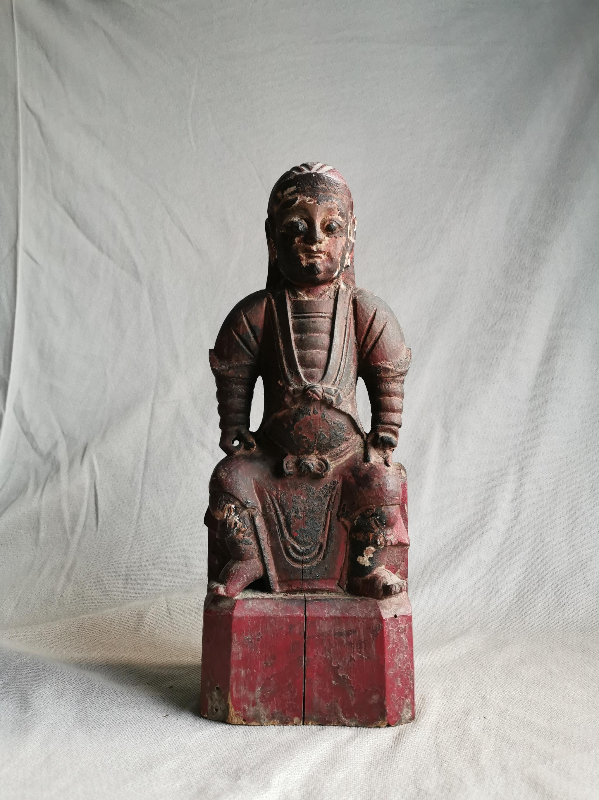 太平天国洪秀全木雕造像