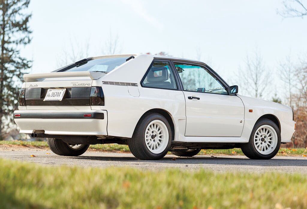 1984款奥迪sport quattro!2.1升五缸涡轮引擎,零百加速4.8秒!