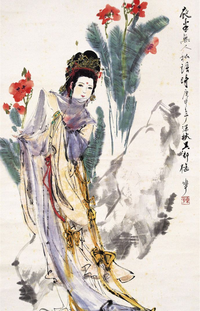 曾经画过连环画的国画家,颜梅华人物画作品欣赏