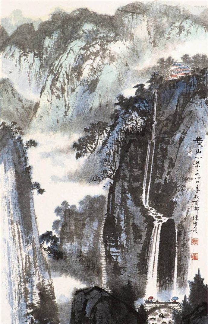 北京画院一级美术师陈维信山水画作品欣赏