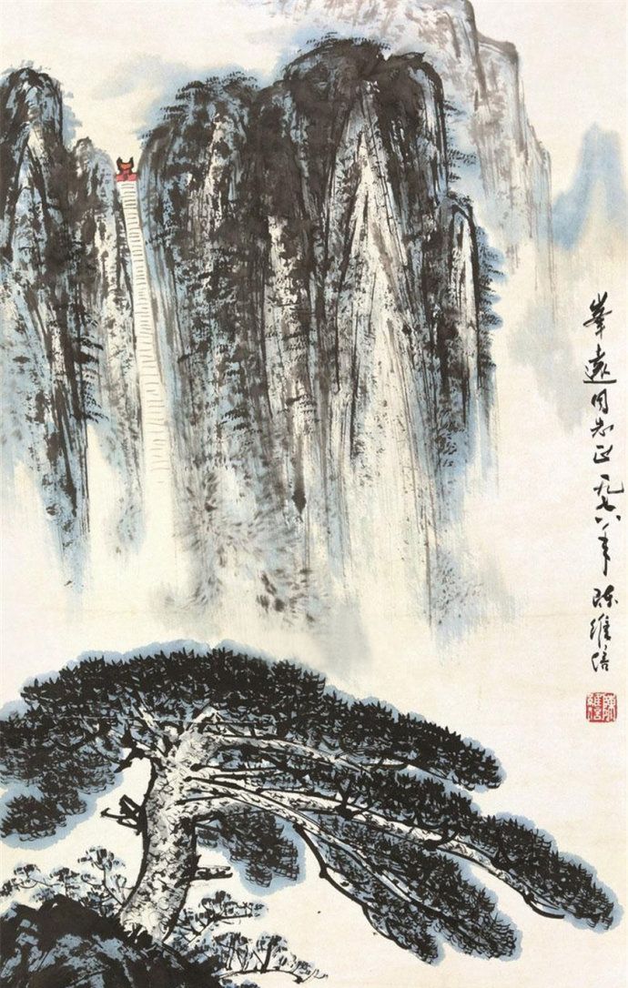 北京画院一级美术师陈维信山水画作品欣赏
