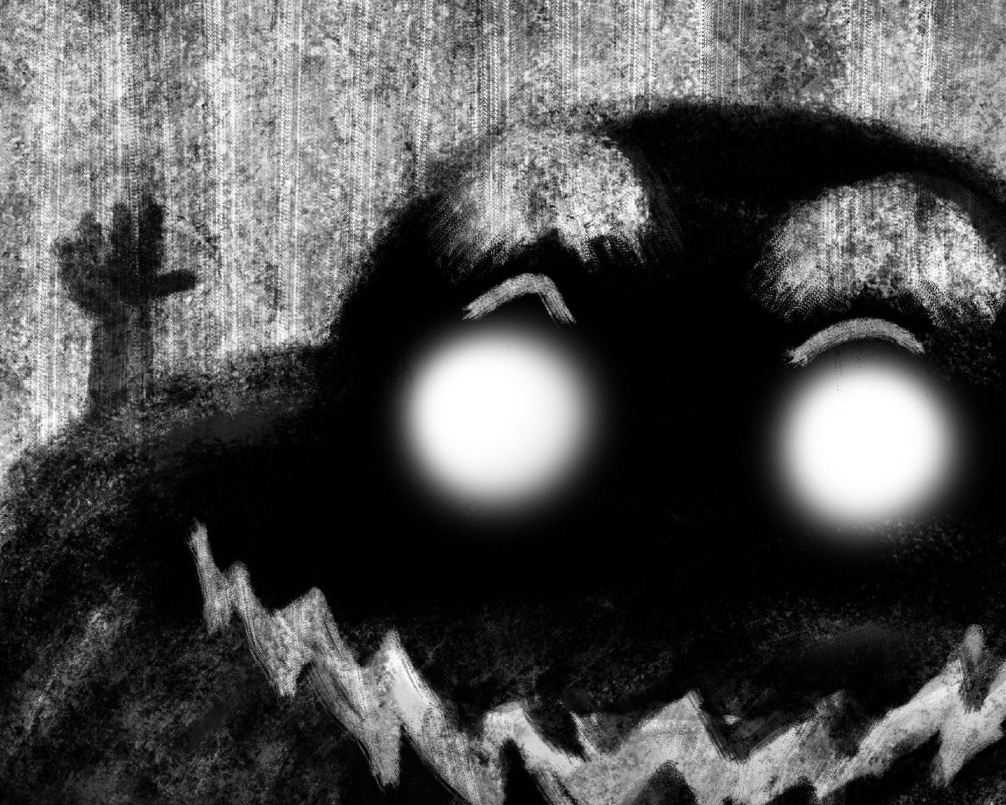 黑色恐怖经典卡通手机壁纸分辨率1440x1280