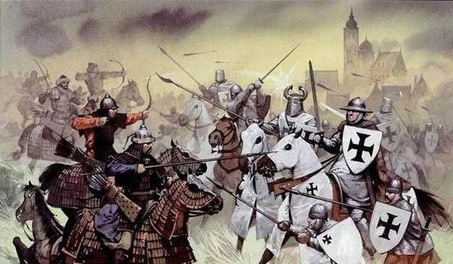 历史上西征的蒙古铁骑碰上了十字军,到底战况如何呢?
