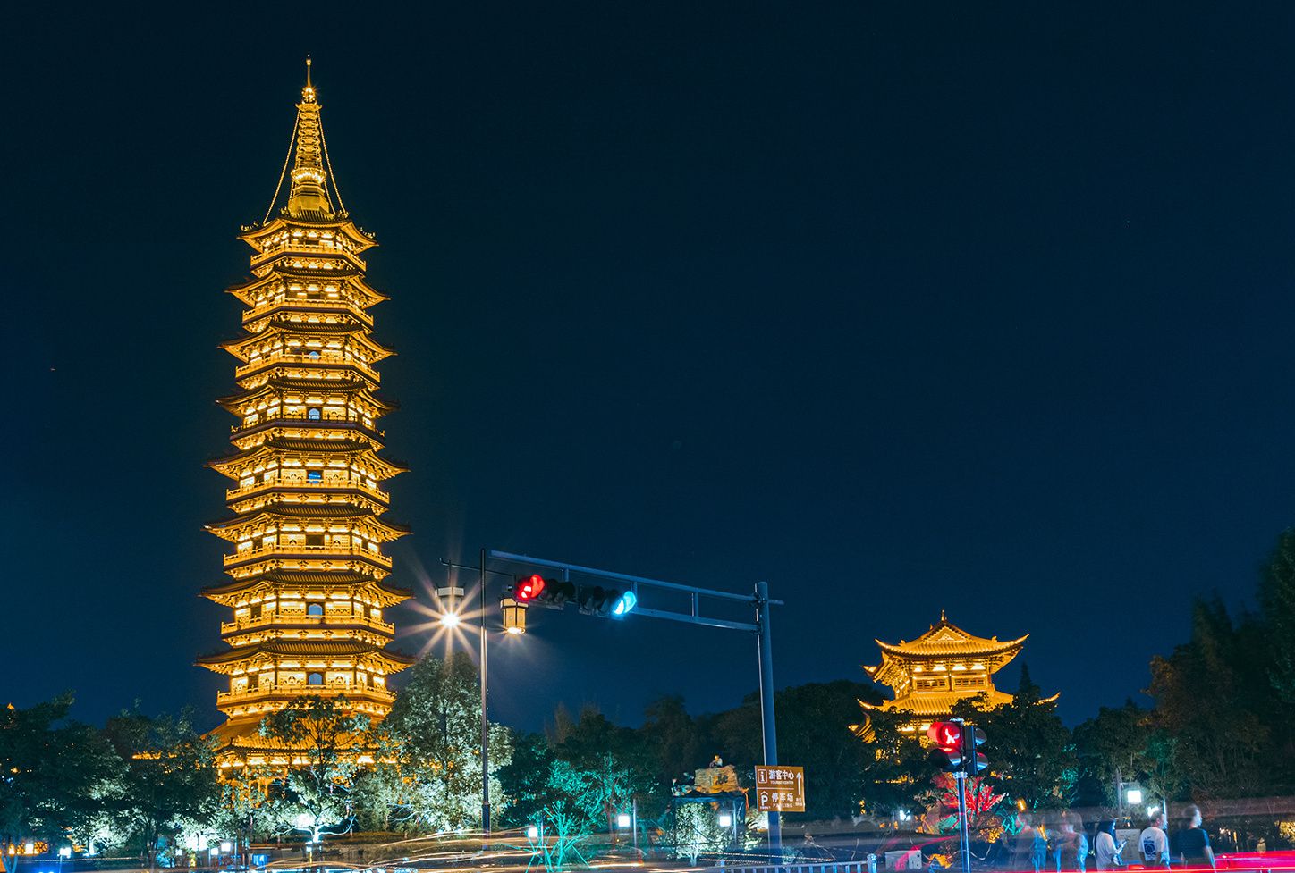 华灯绽放金华古城夜景醉人!_高清图集_新浪网