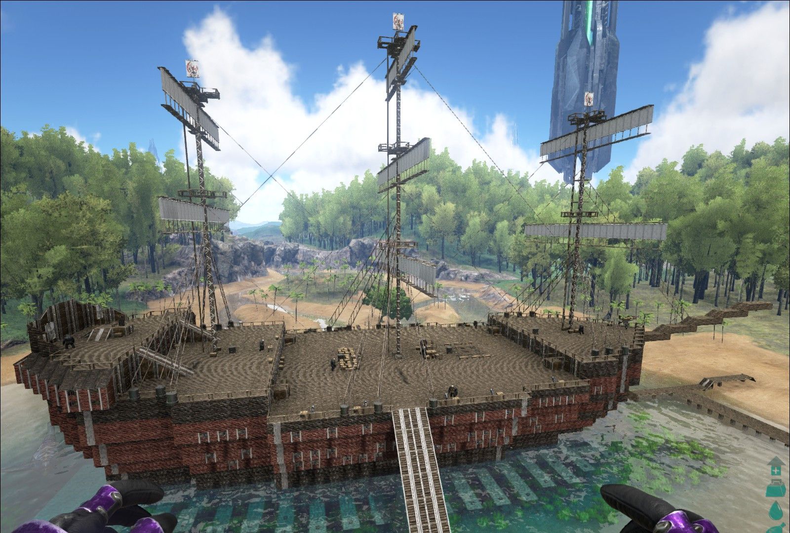 方舟生存进化鬼才建筑欣赏我们可能玩的不是一个游戏