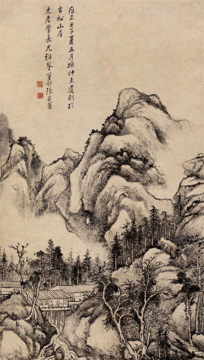清代乾隆年间宫廷画家张宗苍山水画作品欣赏