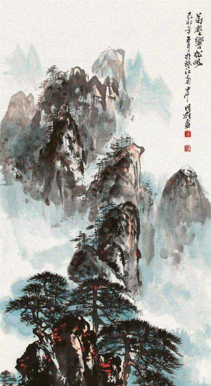 广州美院教授梁世雄山水画作品欣赏