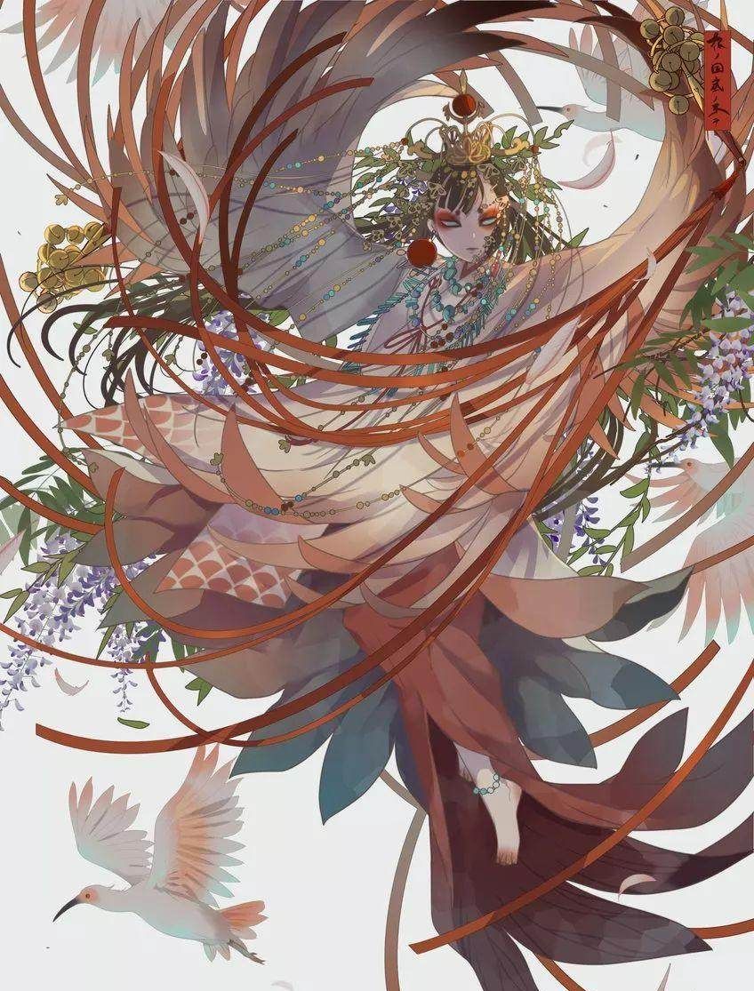 画师七原しえ作品欣赏:生前诚可憎,死后皆可爱|紫式部|源氏物语|画师