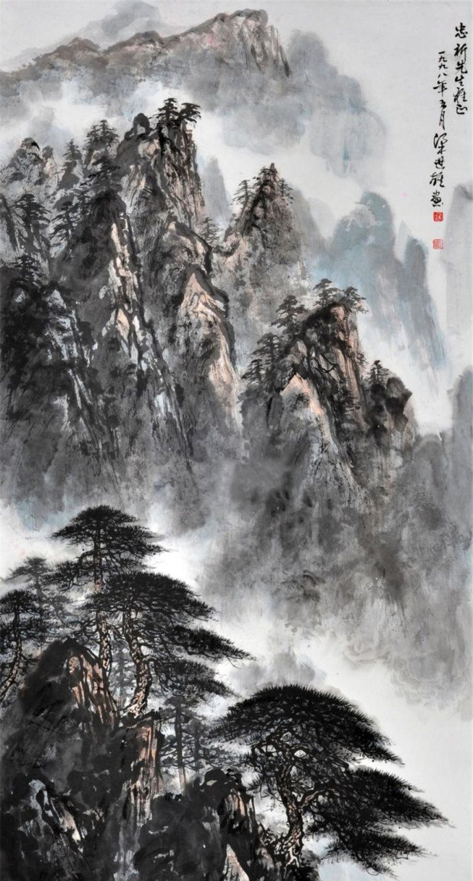 广州美院教授梁世雄山水画作品欣赏