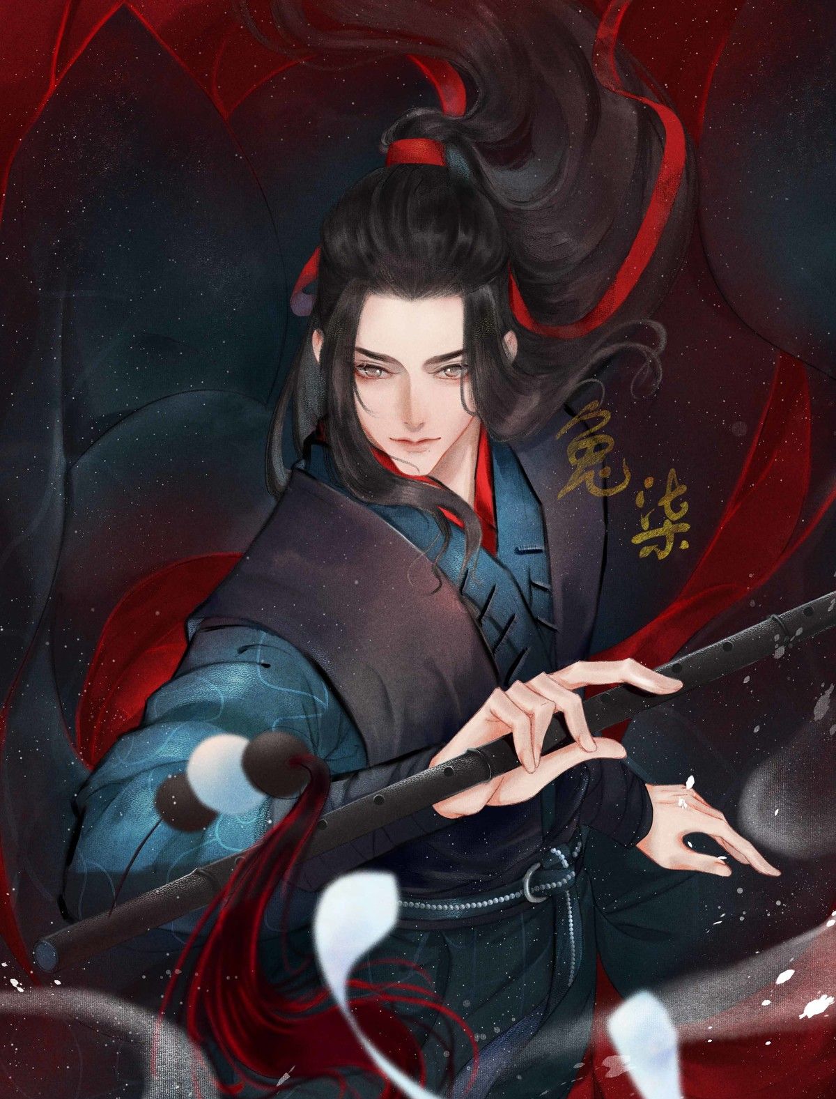 画风不错的一组古风题材插画作品欣赏!人物造型相当美型哦!