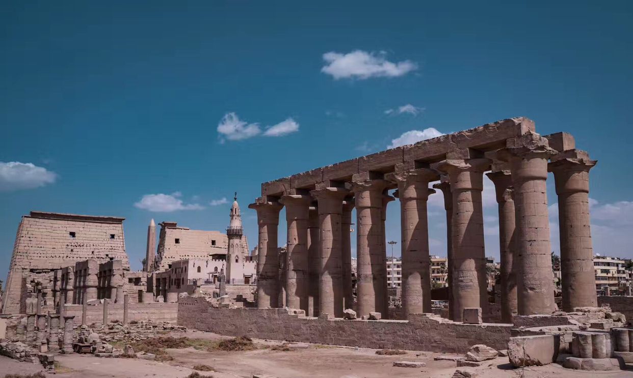 埃及.卢克索神庙,地球上最大的露天博物馆,感受法老的威严