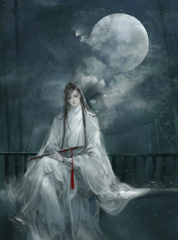 魔道祖师二次元古风壁纸,三生桥下逆流的鱼,寻找着你的踪迹