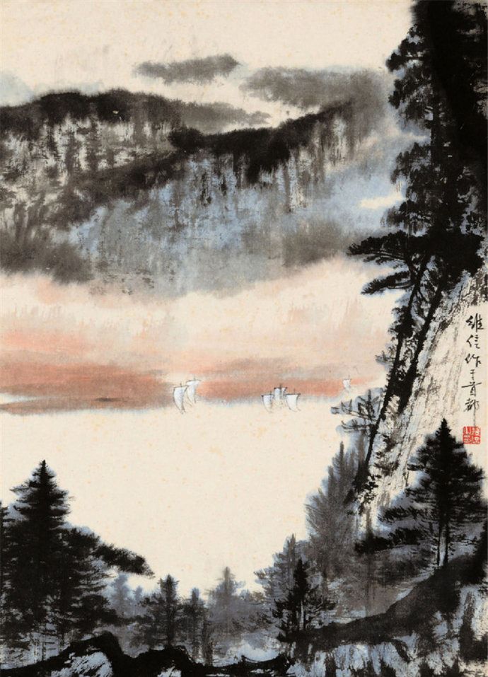 北京画院一级美术师陈维信山水画作品欣赏