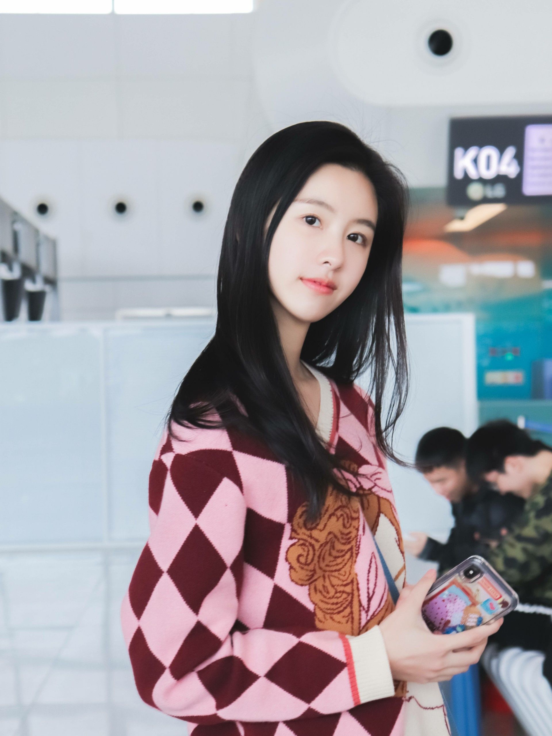 女明星的黑长直发型,baby杨幂优雅大气