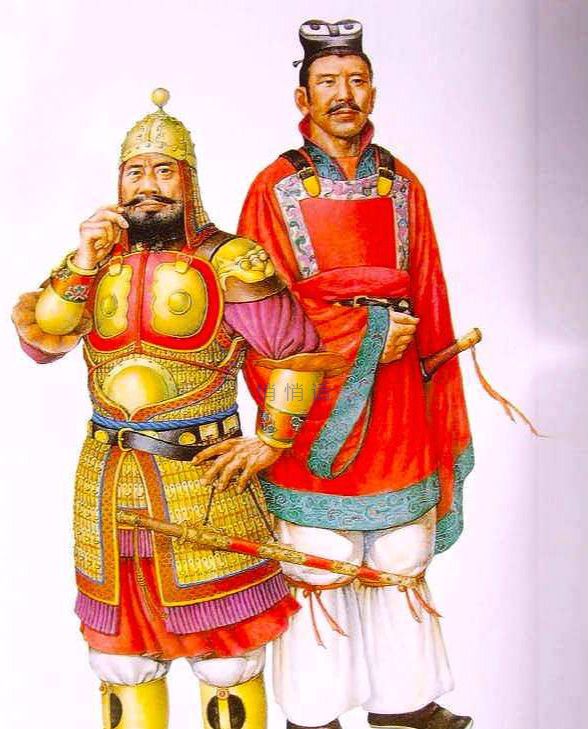 古代复原图:我国各朝武将铠甲图,第一个武将铠甲最威武!