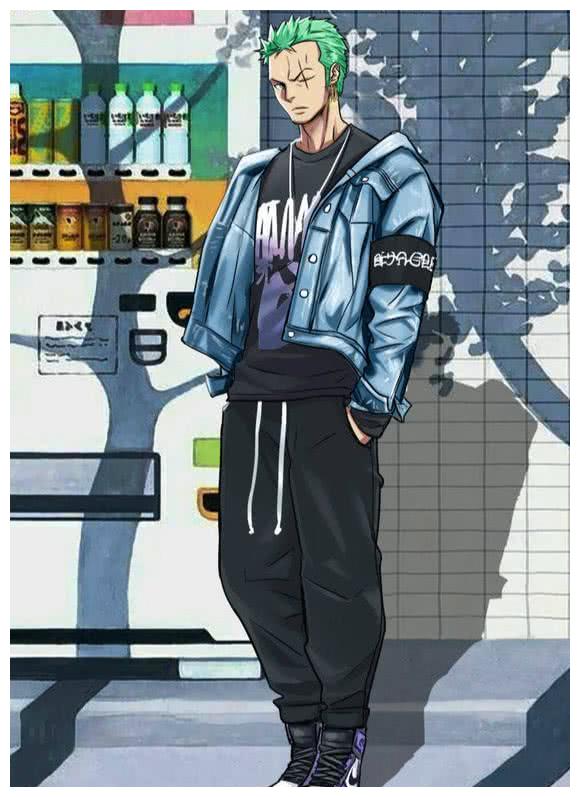 如果海贼王人物换上现代服饰,三大女神我抱走了,索隆留给你们